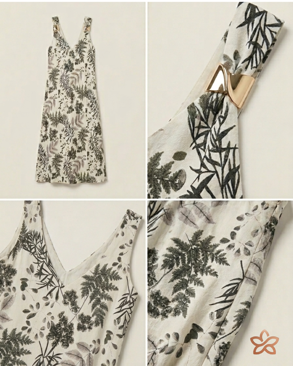 Botanical Print Dress