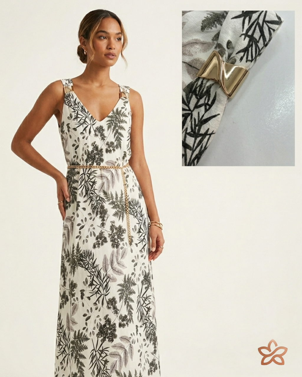 Botanical Print Dress