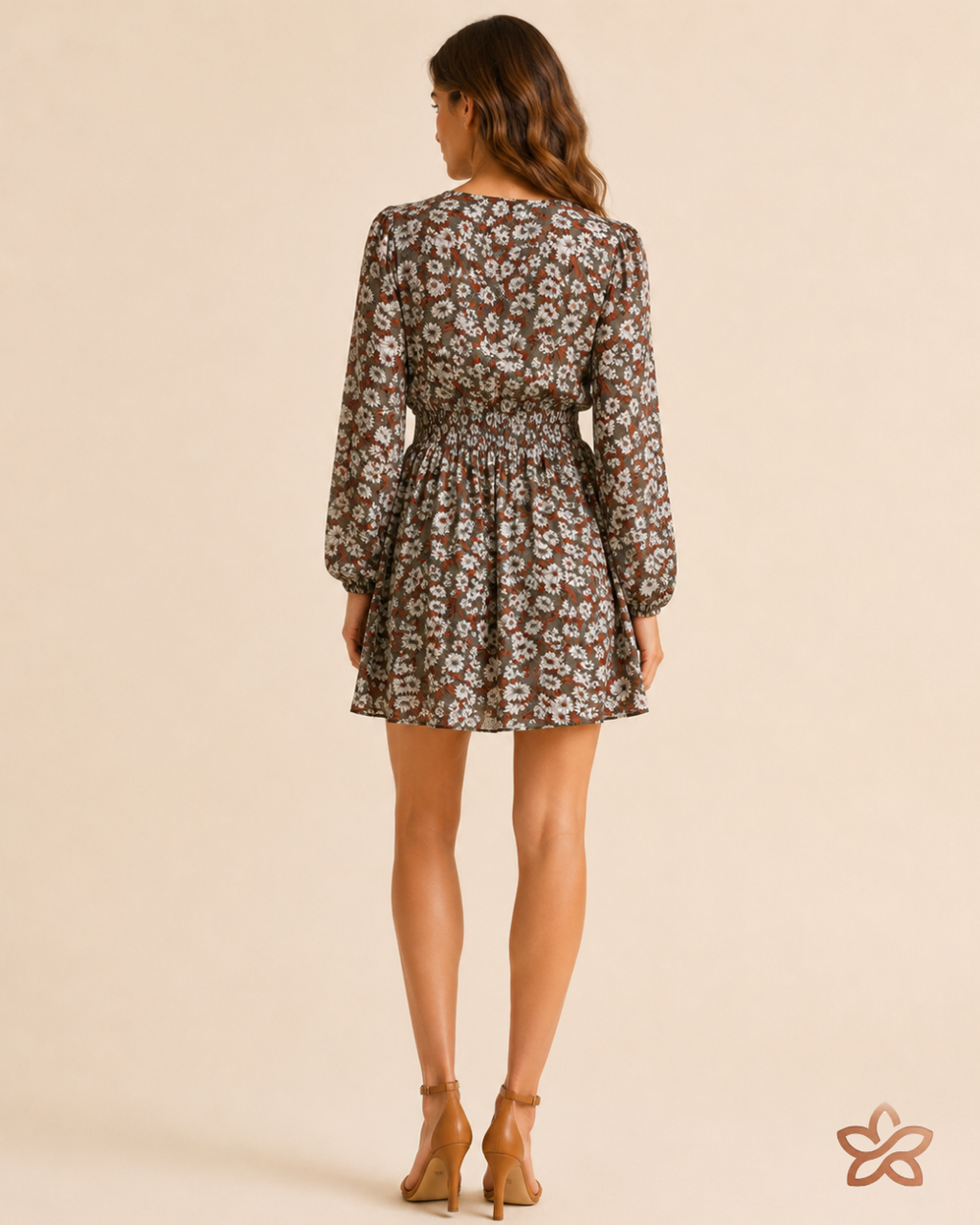 Vestido Estampado Floral - Figueira