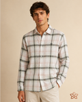 Camisa Xadrez em Algodão e Linho - Lois